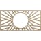 Ekena Millwork Hoover Wood Fretwork Pierced Ceiling Medallion, Hickory, 18"W x 9"H x 6 5/8"ID x 3/8"T CMWP18X09X0375HOHI - alternate 1